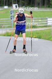 15.07.2024, Lenzerheide, Switzerland (SUI): Maxime Germain (USA) - Biathlon summer training, Lenzerheide (SUI). www.nordicfocus.com. © Manzoni/NordicFocus. Every downloaded picture is fee-liable.