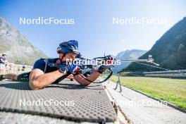 29.08.2024, Bessans, France (FRA): Quentin Fillon-Maillet (FRA) - Biathlon summer training, Bessans (FRA). www.nordicfocus.com. © Authamayou/NordicFocus. Every downloaded picture is fee-liable.