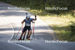 27.08.2024, Martell, Italy (ITA): Bionaz Didier (ITA) - Biathlon summer training, Martell (ITA). www.nordicfocus.com. © Vanzetta/NordicFocus. Every downloaded picture is fee-liable.