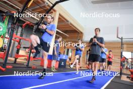 23.07.2024, Premanon, France (FRA): Antonin Guigonnat (FRA) - Biathlon summer training, Premanon (FRA). www.nordicfocus.com. © Manzoni/NordicFocus. Every downloaded picture is fee-liable.