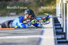 12.10.2024, Ramsau am Dachstein, Austria (AUT): Dmytro Pidruchnyi (UKR) - Biathlon summer training, Ramsau am Dachstein (AUT). www.nordicfocus.com. © Manzoni/NordicFocus. Every downloaded picture is fee-liable.