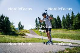 31.07.2024, Lavaze, Italy (ITA): Antonin Guigonnat (FRA) - Biathlon summer training, Lavaze (ITA). www.nordicfocus.com. © Barbieri/NordicFocus. Every downloaded picture is fee-liable.