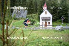 26.08.2024, Martell, Italy (ITA): Tommaso Giacomel (ITA), Patrick Braunhofer (ITA), (l-r) - Biathlon summer training, Martell (ITA). www.nordicfocus.com. © Vanzetta/NordicFocus. Every downloaded picture is fee-liable.