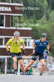 04.09.2024, Lenzerheide, Switzerland (SUI): Tarjei Boe (NOR), Vetle Sjaastad Christiansen (NOR), (l-r) - Biathlon summer training, Lenzerheide (SUI). www.nordicfocus.com. © Manzoni/NordicFocus. Every downloaded picture is fee-liable.