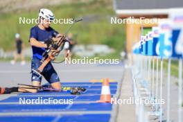 18.07.2024, Lenzerheide, Switzerland (SUI): Campbell Wright (NZL) - Biathlon summer training, Lenzerheide (SUI). www.nordicfocus.com. © Manzoni/NordicFocus. Every downloaded picture is fee-liable.