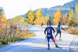 12.10.2024, Ramsau am Dachstein, Austria (AUT): Undefined athlete competes - Biathlon summer training, Ramsau am Dachstein (AUT). www.nordicfocus.com. © Manzoni/NordicFocus. Every downloaded picture is fee-liable.