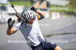 26.08.2024, Martell, Italy (ITA): Tommaso Giacomel (ITA) - Biathlon summer training, Martell (ITA). www.nordicfocus.com. © Vanzetta/NordicFocus. Every downloaded picture is fee-liable.