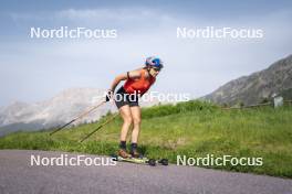 19.06.2024, Lavaze, Italy (ITA): Dorothea Wierer (ITA) - Biathlon summer training, Lavaze (ITA). www.nordicfocus.com. © Vanzetta/NordicFocus. Every downloaded picture is fee-liable.