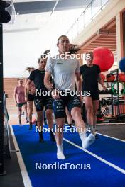 11.06.2024, Premanon, France (FRA): Justine Braisaz-Bouchet (FRA), Gilonne Guigonnat (FRA), Lou Jeanmonnot (FRA), Sophie Chauveau (FRA), (l-r) - Biathlon summer training, Premanon (FRA). www.nordicfocus.com. © Manzoni/NordicFocus. Every downloaded picture is fee-liable.