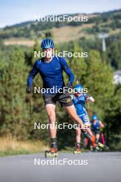 05.09.2024, Font-Romeu, France (FRA): Anton Ivarsson (SWE) - Biathlon summer training, Font-Romeu (FRA). www.nordicfocus.com. © Authamayou/NordicFocus. Every downloaded picture is fee-liable.