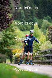 30.09.2024, Lavaze, Italy (ITA): Mirco Romanin (ITA), coach Team Italy - Biathlon summer training, Lavaze (ITA). www.nordicfocus.com. © Barbieri/NordicFocus. Every downloaded picture is fee-liable.