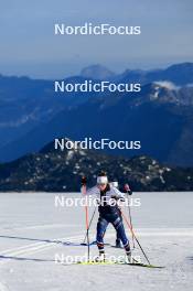 14.10.2024, Ramsau am Dachstein, Austria (AUT): Oceane Michelon (FRA) - Biathlon summer training, Dachsteinglacier, Ramsau am Dachstein (AUT). www.nordicfocus.com. © Manzoni/NordicFocus. Every downloaded picture is fee-liable.