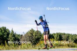 05.09.2024, Font-Romeu, France (FRA): Anton Ivarsson (SWE) - Biathlon summer training, Font-Romeu (FRA). www.nordicfocus.com. © Authamayou/NordicFocus. Every downloaded picture is fee-liable.