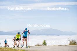 02.09.2024, Font-Romeu, France (FRA): Hanna Oeberg (SWE), Elvira Oeberg (SWE), (l-r) - Biathlon summer training, Font-Romeu (FRA). www.nordicfocus.com. © Authamayou/NordicFocus. Every downloaded picture is fee-liable.