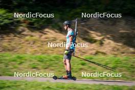 31.07.2024, Lavaze, Italy (ITA): Emilien Claude (FRA) - Biathlon summer training, Lavaze (ITA). www.nordicfocus.com. © Barbieri/NordicFocus. Every downloaded picture is fee-liable.