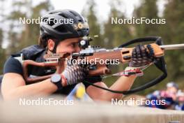 11.10.2024, Ramsau am Dachstein, Austria (AUT): Julia Simon (FRA) - Biathlon summer training, Dachsteinglacier, Ramsau am Dachstein (AUT). www.nordicfocus.com. © Manzoni/NordicFocus. Every downloaded picture is fee-liable.