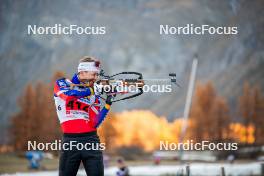 07.11.2024, Bessans, France (FRA): Damien Levet (FRA) - Biathlon summer training, Bessans (FRA). www.nordicfocus.com. © Authamayou/NordicFocus. Every downloaded picture is fee-liable.