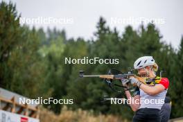 20.09.2024, Font-Romeu, France (FRA): Maya Cloetens (BEL) - Biathlon summer training, Font-Romeu (FRA). www.nordicfocus.com. © Authamayou/NordicFocus. Every downloaded picture is fee-liable.