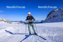 12.10.2024, Ramsau am Dachstein, Austria (AUT): Jeanne Richard (FRA) - Biathlon summer training, Dachsteinglacier, Ramsau am Dachstein (AUT). www.nordicfocus.com. © Manzoni/NordicFocus. Every downloaded picture is fee-liable.