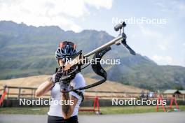 29.08.2024, Bessans, France (FRA): Lou Jeanmonnot (FRA) - Biathlon summer training, Bessans (FRA). www.nordicfocus.com. © Authamayou/NordicFocus. Every downloaded picture is fee-liable.