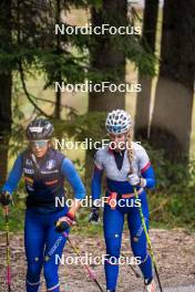 30.09.2024, Lavaze, Italy (ITA): Beatrice Trabucchi (ITA), Martina Trabucchi (ITA), (l-r) - Biathlon summer training, Lavaze (ITA). www.nordicfocus.com. © Barbieri/NordicFocus. Every downloaded picture is fee-liable.