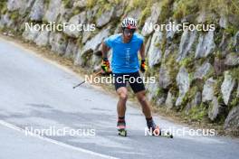 27.08.2024, Martell, Italy (ITA): Giacomel Tommaso (ITA) - Biathlon summer training, Martell (ITA). www.nordicfocus.com. © Vanzetta/NordicFocus. Every downloaded picture is fee-liable.