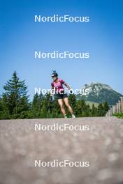 31.07.2024, Lavaze, Italy (ITA): Lara Wagner (AUT) - Biathlon summer training, Lavaze (ITA). www.nordicfocus.com. © Barbieri/NordicFocus. Every downloaded picture is fee-liable.