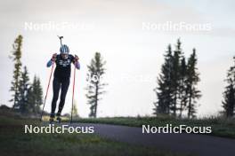 22.10.2024, Lavaze, Italy (ITA): Maren Hjelmeset Kirkeeide (NOR) - Biathlon summer training, Lavaze (ITA). www.nordicfocus.com. © Vanzetta/NordicFocus. Every downloaded picture is fee-liable.