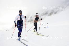 11.10.2024, Ramsau am Dachstein, Austria (AUT): Julia Simon (FRA), Oceane Michelon (FRA), (l-r) - Biathlon summer training, Ramsau am Dachstein (AUT). www.nordicfocus.com. © Manzoni/NordicFocus. Every downloaded picture is fee-liable.