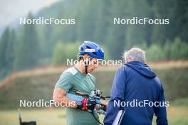 28.08.2024, Bessans, France (FRA): Oscar Lombardot (FRA) - Biathlon summer training, Bessans (FRA). www.nordicfocus.com. © Authamayou/NordicFocus. Every downloaded picture is fee-liable.