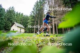 30.09.2024, Lavaze, Italy (ITA): Hannah Auchentaller (ITA), Sara Scattolo (ITA), (l-r) - Biathlon summer training, Lavaze (ITA). www.nordicfocus.com. © Barbieri/NordicFocus. Every downloaded picture is fee-liable.