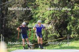 18.07.2024, Lenzerheide, Switzerland (SUI): Bjorn Westervelt (USA), Vaclav Cervenka (USA), (l-r) - Biathlon summer training, Lenzerheide (SUI). www.nordicfocus.com. © Manzoni/NordicFocus. Every downloaded picture is fee-liable.