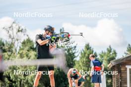 17.08.2024, Font-Romeu, France (FRA): Lionel Jouannaud (FRA) - Biathlon summer training, Font-Romeu (FRA). www.nordicfocus.com. © Authamayou/NordicFocus. Every downloaded picture is fee-liable.