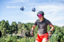 17.08.2024, Font-Romeu, France (FRA): Eva Laine (FRA) - Biathlon summer training, Font-Romeu (FRA). www.nordicfocus.com. © Authamayou/NordicFocus. Every downloaded picture is fee-liable.