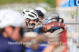 15.07.2024, Lenzerheide, Switzerland (SUI): Nikolas Burkhart (USA) - Biathlon summer training, Lenzerheide (SUI). www.nordicfocus.com. © Manzoni/NordicFocus. Every downloaded picture is fee-liable.