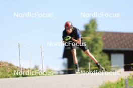 15.07.2024, Lenzerheide, Switzerland (SUI): Jeremy Finello (SUI) - Biathlon summer training, Lenzerheide (SUI). www.nordicfocus.com. © Manzoni/NordicFocus. Every downloaded picture is fee-liable.