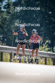 06.08.2024, Lavaze, Italy (ITA): Anna Andexer (AUT), Anna Gandler (AUT), (l-r)  - Biathlon summer training, Lavaze (ITA). www.nordicfocus.com. © Barbieri/NordicFocus. Every downloaded picture is fee-liable.