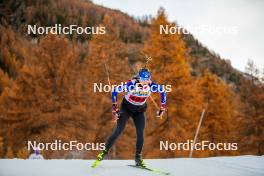 09.11.2024, Bessans, France (FRA): Justine Braisaz-Bouchet (FRA) - Biathlon summer training, Bessans (FRA). www.nordicfocus.com. © Authamayou/NordicFocus. Every downloaded picture is fee-liable.