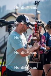 31.07.2024, Lavaze, Italy (ITA): Alexander Jakob (AUT) - Biathlon summer training, Lavaze (ITA). www.nordicfocus.com. © Barbieri/NordicFocus. Every downloaded picture is fee-liable.