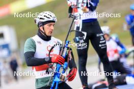 15.09.2024, Lenzerheide, Switzerland (SUI): Fabien Claude (FRA) - Sommer Nordic Event 2024, Sommer Biathlon Cup, Lenzerheide (SUI). www.nordicfocus.com. © Manzoni/NordicFocus. Every downloaded picture is fee-liable.