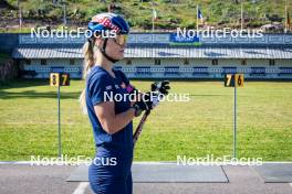 31.07.2024, Lavaze, Italy (ITA): Anna Gandler (AUT) - Biathlon summer training, Lavaze (ITA). www.nordicfocus.com. © Barbieri/NordicFocus. Every downloaded picture is fee-liable.