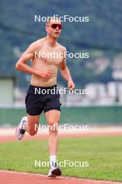 03.07.2024, Saint-Claude, France (FRA): Emilien Jacquelin (FRA) - Biathlon summer training, Premanon (FRA). www.nordicfocus.com. © Manzoni/NordicFocus. Every downloaded picture is fee-liable.