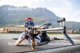 29.08.2024, Bessans, France (FRA): Lou Jeanmonnot (FRA) - Biathlon summer training, Bessans (FRA). www.nordicfocus.com. © Authamayou/NordicFocus. Every downloaded picture is fee-liable.