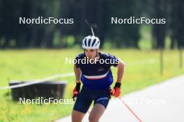 18.07.2024, Lenzerheide, Switzerland (SUI): Nikolas Burkhart (USA) - Biathlon summer training, Lenzerheide (SUI). www.nordicfocus.com. © Manzoni/NordicFocus. Every downloaded picture is fee-liable.