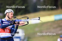 15.09.2024, Lenzerheide, Switzerland (SUI): Emilien Jacquelin (FRA) - Sommer Nordic Event 2024, Sommer Biathlon Cup, Lenzerheide (SUI). www.nordicfocus.com. © Manzoni/NordicFocus. Every downloaded picture is fee-liable.