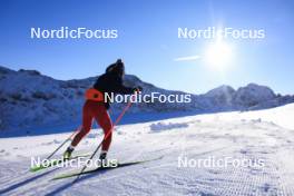 12.10.2024, Ramsau am Dachstein, Austria (AUT): Oceane Michelon (FRA) - Biathlon summer training, Dachsteinglacier, Ramsau am Dachstein (AUT). www.nordicfocus.com. © Manzoni/NordicFocus. Every downloaded picture is fee-liable.