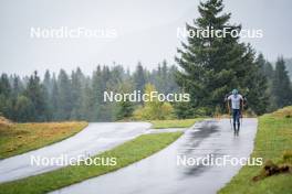 27.09.2024, Lavaze, Italy (ITA): Lukas Hofer (ITA) - Biathlon summer training, Lavaze (ITA). www.nordicfocus.com. © Barbieri/NordicFocus. Every downloaded picture is fee-liable.