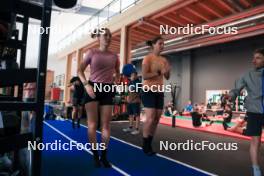 11.06.2024, Premanon, France (FRA): Oceane Michelon (FRA), Julia Simon (FRA), (l-r) - Biathlon summer training, Premanon (FRA). www.nordicfocus.com. © Manzoni/NordicFocus. Every downloaded picture is fee-liable.