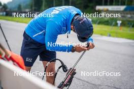 17.07.2024, Martell, Italy (ITA): Alexander Inderst (ITA) - Biathlon summer training, Martell (ITA). www.nordicfocus.com. © Barbieri/NordicFocus. Every downloaded picture is fee-liable.