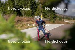 22.10.2024, Lavaze, Italy (ITA): Endre Stroemsheim (NOR) - Biathlon summer training, Lavaze (ITA). www.nordicfocus.com. © Vanzetta/NordicFocus. Every downloaded picture is fee-liable.